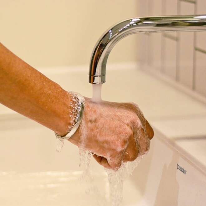 Silver Finish Copper Bracelet