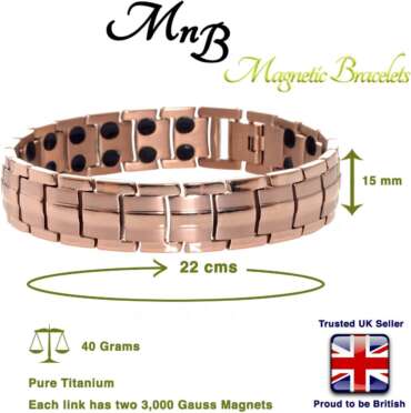 Rose Gold Titanium Bracelet