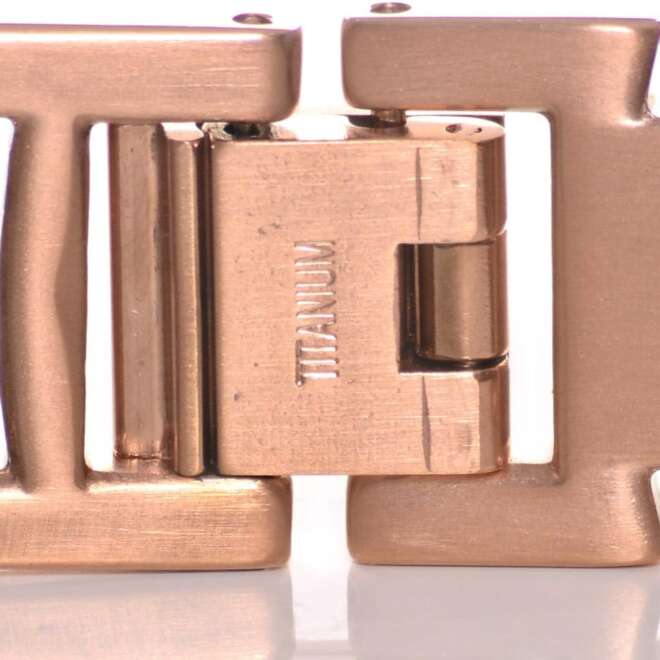 Rose Gold Titanium Bracelet