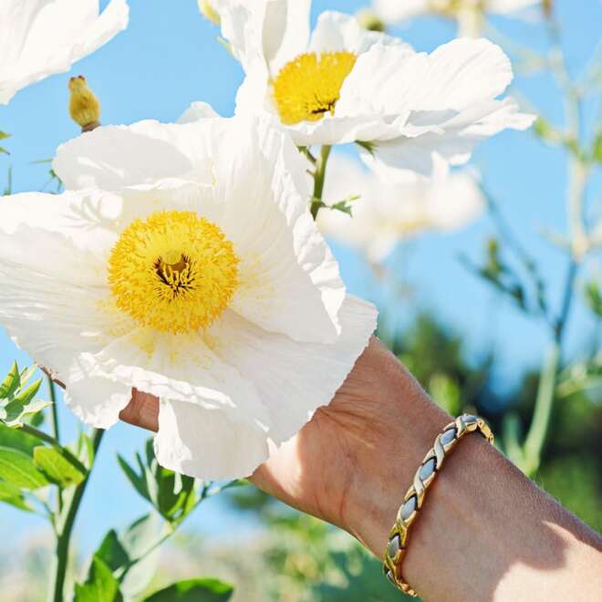 Silver & Gold Titanium Bracelet
