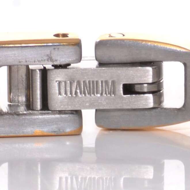 Silver & Gold Titanium Bracelet