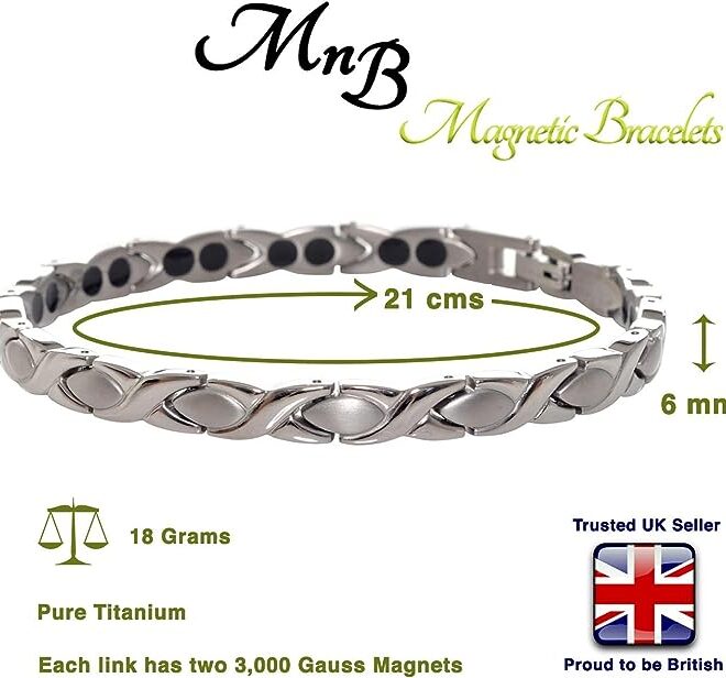 Silver Titanium Hugs & Kisses Bracelet